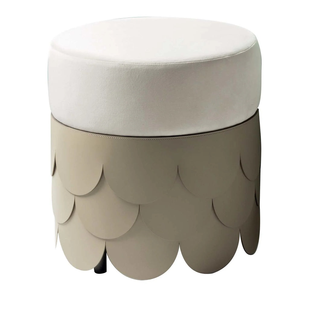 CHARLESTON LEATHER POUF