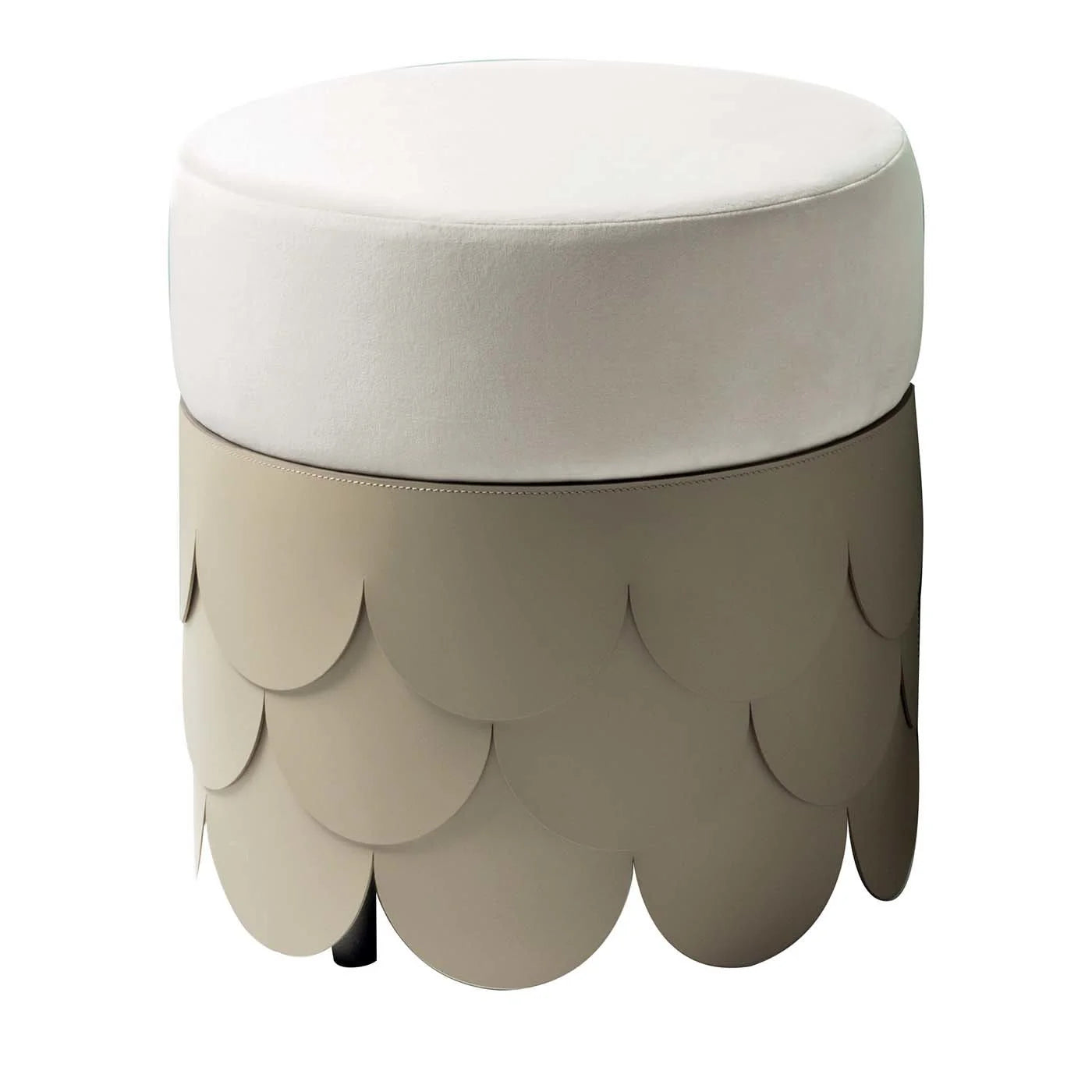 CHARLESTON LEATHER POUF