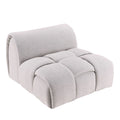 GLAM PEARL GRAY SOFT SHERPA ARMCHAIR