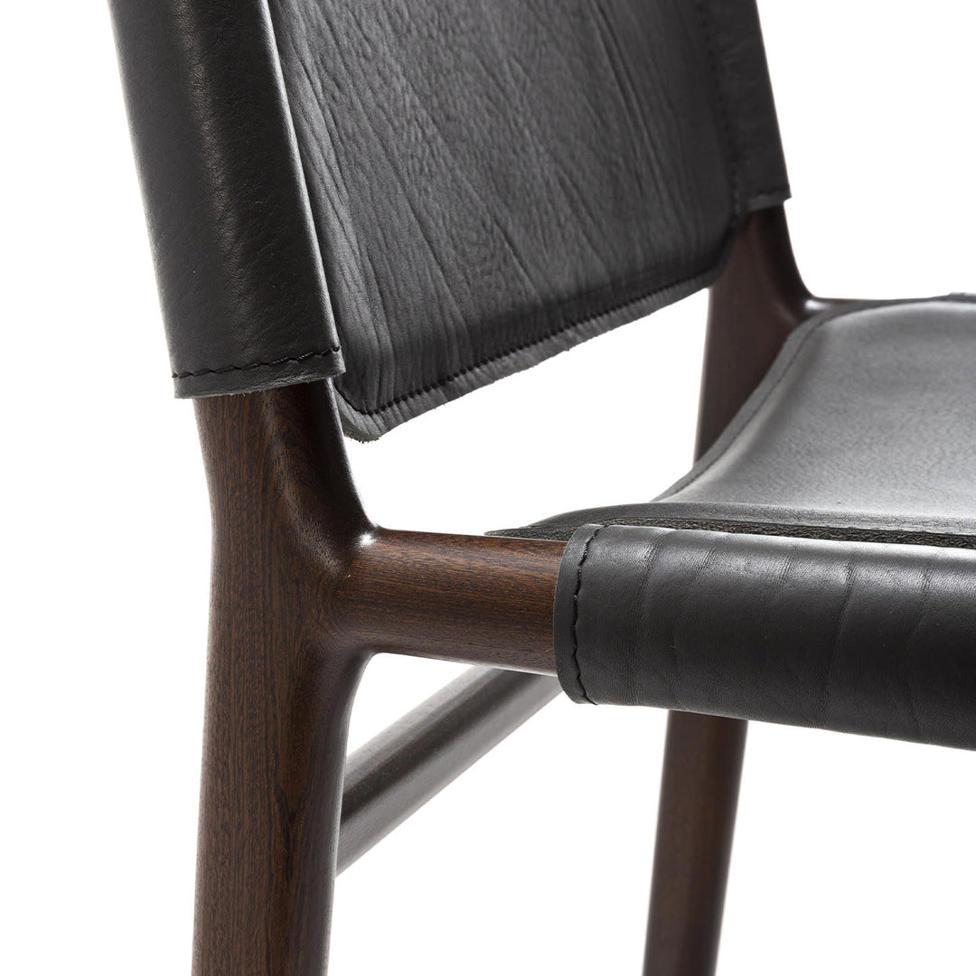 LEVANTE DARK CHAIR WITH ARMRESTS BY MASSIMO CASTAGNA