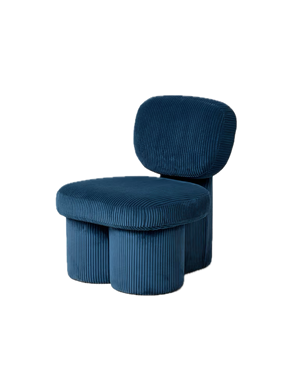 Thea Accent Chair in Steel Blue