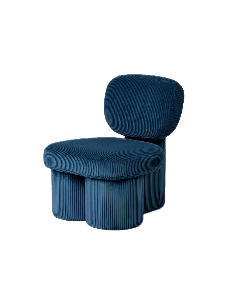 Thea Accent Chair in Steel Blue