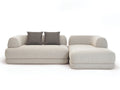 Bumper sectional fabric sofa