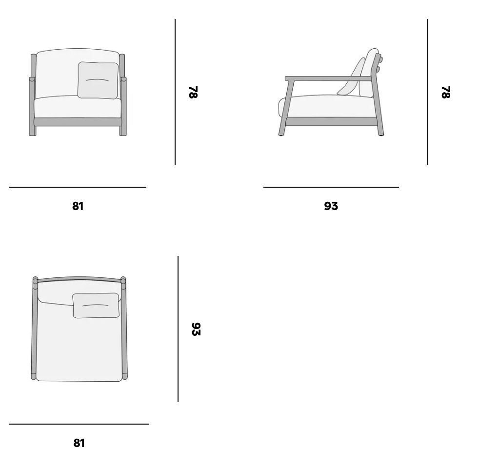 Muyu outdoor lounge chair