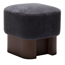 Load image into Gallery viewer, LLOYD BLACK WOOD HIGH POUF