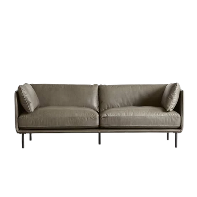 Wells leather apartment sofa