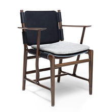 Load image into Gallery viewer, LEVANTE DARK CHAIR WITH ARMRESTS BY MASSIMO CASTAGNA