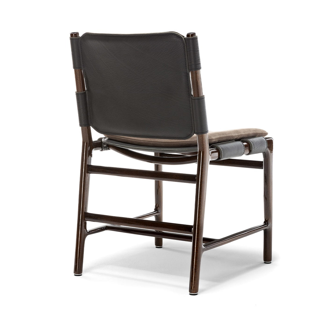 LEVANTE DARK CHAIR WITH ARMRESTS BY MASSIMO CASTAGNA