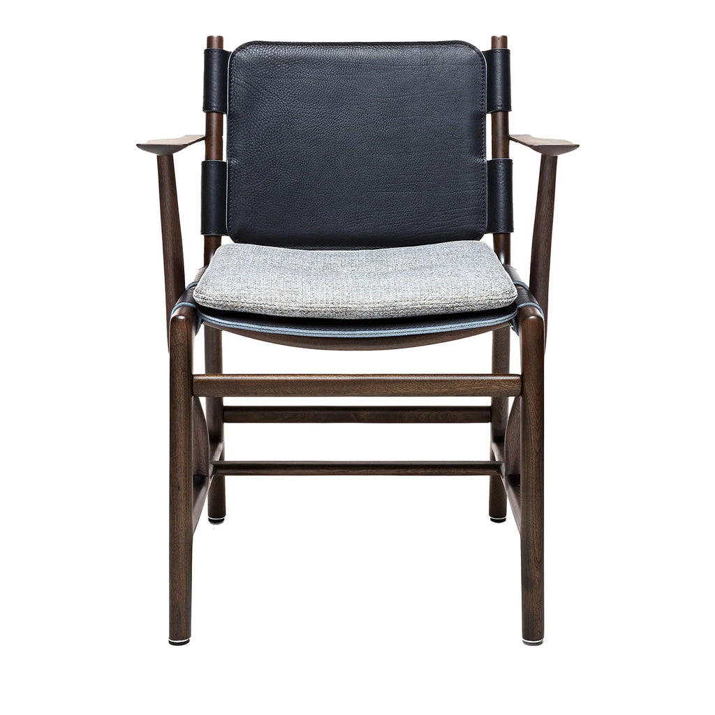 LEVANTE DARK CHAIR WITH ARMRESTS BY MASSIMO CASTAGNA