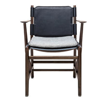 Load image into Gallery viewer, LEVANTE DARK CHAIR WITH ARMRESTS BY MASSIMO CASTAGNA