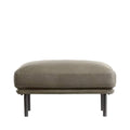 Wells leather ottoman
