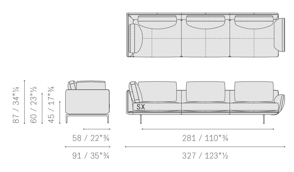 Sectional sofa get back