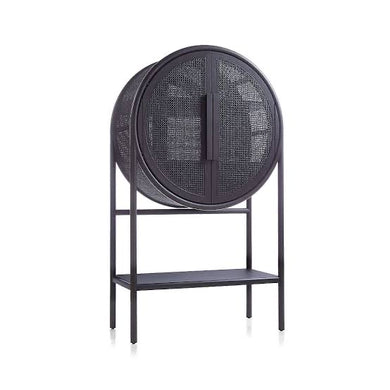 West cane bar cabinet